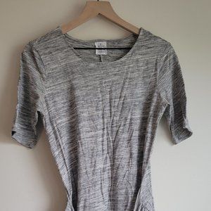 Evereve Michael Stars Marled Tee Dress Grey M